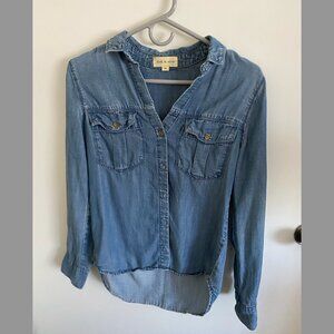 Cloth and stone chambray button down shirt